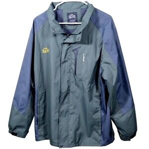 TEZO Outdoor Sport‎ Rain Jacket Large Green Waterproof Hiking Windbreaker Hooded